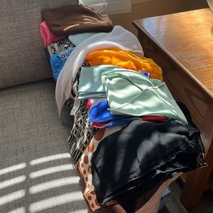 Vintage purse twillys/ neck scarfs